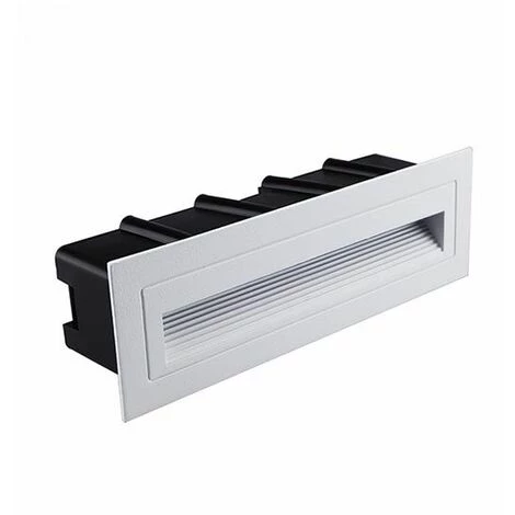 V-TAC VT-1166 Applique LED 6W Encastrée Pour Escaliers Corps Blanc Rectangulaire Blanc Chaud 3000K IP54 - Sku 8352 1 V-TAC VT-1166 Applique LED 6W Encastrée Pour Escaliers Corps Blanc Rectangulaire Blanc Chaud 3000K IP54 - Sku 8352