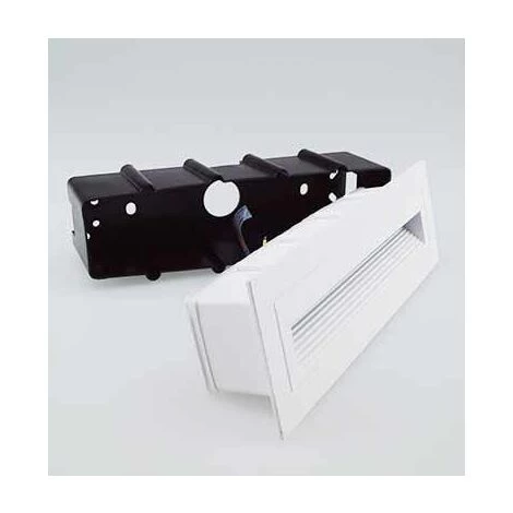 V-TAC VT-1166 Applique LED 6W Encastrée Pour Escaliers Corps Blanc Rectangulaire Blanc Chaud 3000K IP54 - Sku 8352 2 V-TAC VT-1166 Applique LED 6W Encastrée Pour Escaliers Corps Blanc Rectangulaire Blanc Chaud 3000K IP54 - Sku 8352 – Image 2