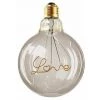 V-TAC VT-2205 Ampoule Globe LED 5W "LOVE" Filament G95 E27 Verre Ambre Smoky Blanc Chaud 2.200K - SKU 2700