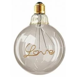 V-TAC VT-2205 Ampoule Globe LED 5W "LOVE" Filament G95 E27 Verre Ambre Smoky Blanc Chaud 2.200K - SKU 2700