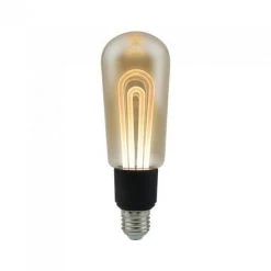 V-Tac VT-2245 LED Ampoule 5W Vintage Tubulaire T60 Filament Linéaire Verre Ambre E27 2200K – SKU 2749