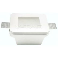 V-TAC Faretto Incasso Dans Gesso Quadro Avec Attacco Glass Gu10 3691