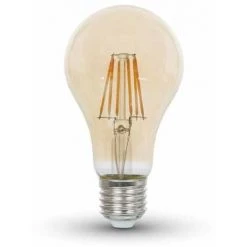 V-TAC Ampoule LED E27 8W Filament Couverture Ambre A67 2200K 300° Mod. VT-1958