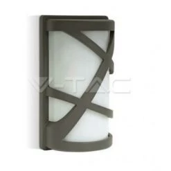 V-TAC Applique Lampe 60w Aluminium Et Verre Applique Couleur Grise Applique Vt-745 7065