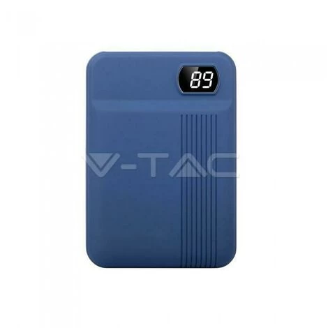 V-TAC Powerbank For Smartphone 10000mah With Usb Cable Blue Color Vt-3504 8853 1 V-TAC Powerbank For Smartphone 10000mah With Usb Cable Blue Color Vt-3504 8853