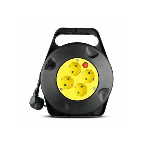 Enrouleur 3g1,5² 10 Mètres 4 Prises Sans Terre Noir Vt-6002 Fs V-TAC 2 Enrouleur 3g1,5² 10 Mètres 4 Prises Sans Terre Noir Vt-6002 Fs V-TAC – Image 2