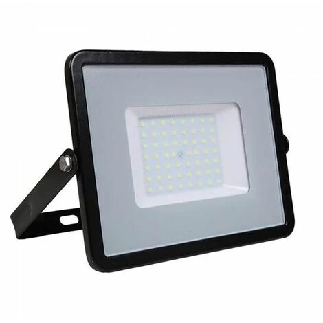 V-TAC PRO VT-56-B-N Projecteur LED 50W Slim Noir Chip Samsung Smd Haute Lumens 115LM/W Blanc Froid 6500K IP65 - SKU 21761 1 V-TAC PRO VT-56-B-N Projecteur LED 50W Slim Noir Chip Samsung Smd Haute Lumens 115LM/W Blanc Froid 6500K IP65 - SKU 21761