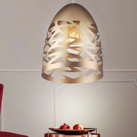 Lampe Suspendue Design Cuisine Plafond Suspension Trous D'éclairage Lampe Design Couleur Or V-Tac 3821 2 Lampe Suspendue Design Cuisine Plafond Suspension Trous D'éclairage Lampe Design Couleur Or V-Tac 3821 – Image 2