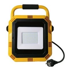 Éclairage Professionnel LED V-tac VT-51 / Lampe De Construction Avec Prise - 50 W - 4000 Lumen - Noir / Jaune - 4000K