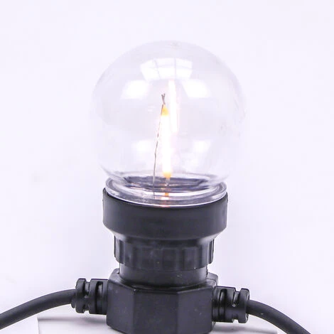 Câble à Perforation LED V-tac VT-71510 5 Mètres Avec Fiche, Avec 10x 0,6w Ampoules à Filament LED, 3000K Blanc Chaud, 300 Lumen, IP44 2 Câble à Perforation LED V-tac VT-71510 5 Mètres Avec Fiche, Avec 10x 0,6w Ampoules à Filament LED, 3000K Blanc Chaud, 300 Lumen, IP44 – Image 2