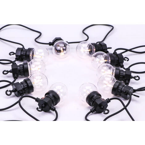 Câble à Perforation LED V-tac VT-71510 5 Mètres Avec Fiche, Avec 10x 0,6w Ampoules à Filament LED, 3000K Blanc Chaud, 300 Lumen, IP44 3 Câble à Perforation LED V-tac VT-71510 5 Mètres Avec Fiche, Avec 10x 0,6w Ampoules à Filament LED, 3000K Blanc Chaud, 300 Lumen, IP44 – Image 3