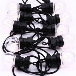 Câble à Perforation LED V-tac VT-71510 5 Mètres Avec Fiche, Avec 10x 0,6w Ampoules à Filament LED, 3000K Blanc Chaud, 300 Lumen, IP44 8 Câble à Perforation LED V-tac VT-71510 5 Mètres Avec Fiche, Avec 10x 0,6w Ampoules à Filament LED, 3000K Blanc Chaud, 300 Lumen, IP44 -V-TAC Soldes 15387191 4