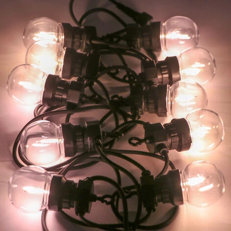 Câble à Perforation LED V-tac VT-71510 5 Mètres Avec Fiche, Avec 10x 0,6w Ampoules à Filament LED, 3000K Blanc Chaud, 300 Lumen, IP44 5 Câble à Perforation LED V-tac VT-71510 5 Mètres Avec Fiche, Avec 10x 0,6w Ampoules à Filament LED, 3000K Blanc Chaud, 300 Lumen, IP44 – Image 5