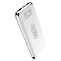 Power Bank LCD V-tac VT-3505 1000 MAh Avec Chargeur Qi - Blanc