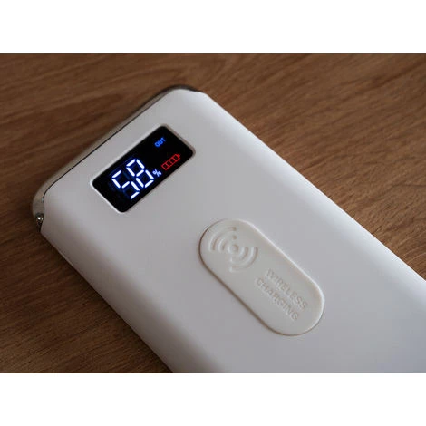 Power Bank LCD V-tac VT-3505 1000 MAh Avec Chargeur Qi - Blanc 2 Power Bank LCD V-tac VT-3505 1000 MAh Avec Chargeur Qi - Blanc – Image 2