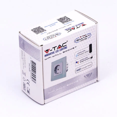 Prise Murale WiFi V-tac Smarthome VT-5134 - Blanche - 10A - 2200W - Fonctionne Avec Amazon Alexa Et Google Home Assistant 4 Prise Murale WiFi V-tac Smarthome VT-5134 - Blanche - 10A - 2200W - Fonctionne Avec Amazon Alexa Et Google Home Assistant – Image 4