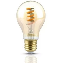 V-TAC Ampoule LED Ambrée Vintage E27 4W Filament 2200K