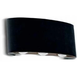 V-TAC VT-846 6W Applique Murale LED COB X 6pcs Blanc Neutre 4000K Corps Aluminium Sable Noir IP54 - SKU 8616