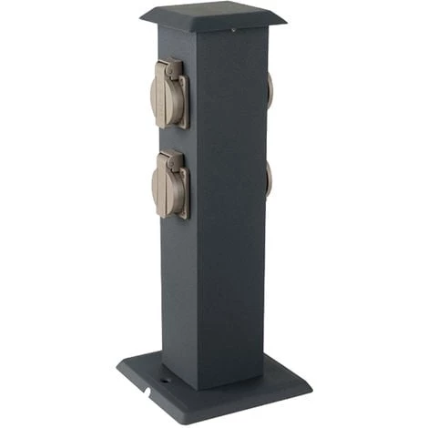 Boîtes De Prises Extérieures Distributeur D'énergie De Jardin Colonne D'alimentation électrique Gris Acier Inoxydable V-Tac 8821 1 Boîtes De Prises Extérieures Distributeur D'énergie De Jardin Colonne D'alimentation électrique Gris Acier Inoxydable V-Tac 8821
