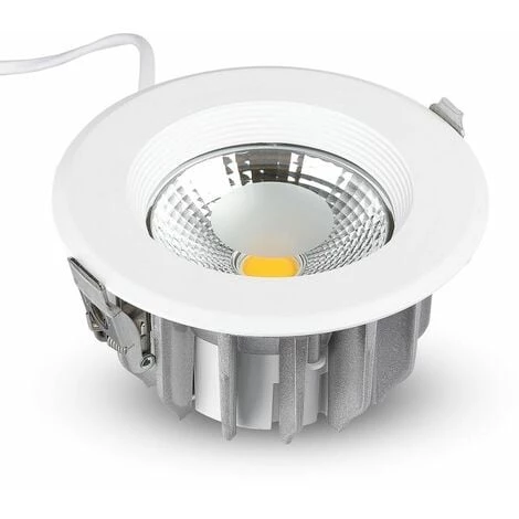 Spot LED Encastrable 30W 120lm/W Rond Blanc Vt-26301 - Fs - Blanc Chaud - 3000k - 120 Deg V-TAC 1 Spot LED Encastrable 30W 120lm/W Rond Blanc Vt-26301 - Fs - Blanc Chaud - 3000k - 120 Deg V-TAC