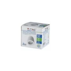 Support Saillie Rond Pour Ampoule LED GU10 Blanc Vt-716 Fs V-TAC -V-TAC Soldes 18010493 3