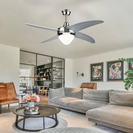 Ventilateur De Plafond LED Refroidisseur De Pièce TÉLÉCOMMANDE Lampe De Jour Ventilateur Minuterie Argent V-TAC 7915 2 Ventilateur De Plafond LED Refroidisseur De Pièce TÉLÉCOMMANDE Lampe De Jour Ventilateur Minuterie Argent V-TAC 7915 – Image 2