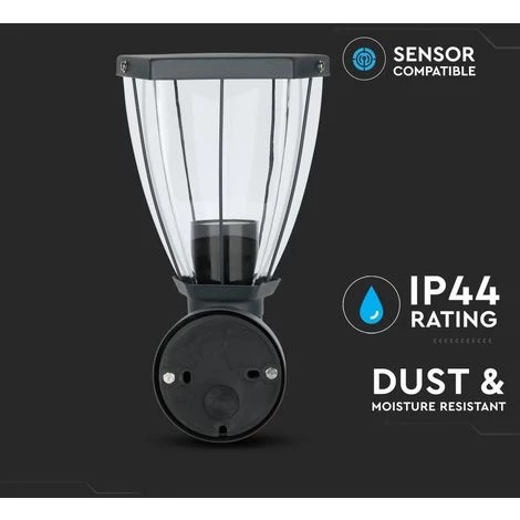 Lampe Murale Extérieure V-tac VT-835 - Acier Inoxydable - Douille E27 - IP44 5 Lampe Murale Extérieure V-tac VT-835 - Acier Inoxydable - Douille E27 - IP44 – Image 5