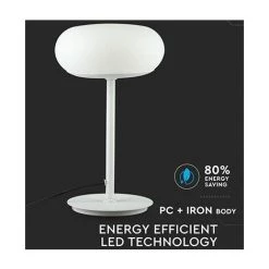 V-TAC VT-7204 Lampada Da Tavolo Led 15W Touch Circolare Opaca Luce Bianco Caldo 3000K Dimmerabile IP20 - Sku 40071 6 V-TAC VT-7204 Lampada Da Tavolo Led 15W Touch Circolare Opaca Luce Bianco Caldo 3000K Dimmerabile IP20 - Sku 40071 -V-TAC Soldes 19245765 3