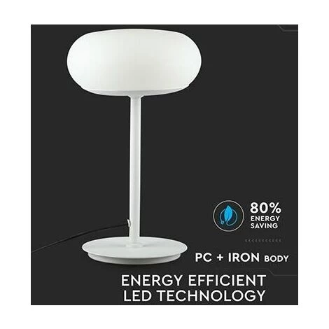 V-TAC VT-7204 Lampada Da Tavolo Led 15W Touch Circolare Opaca Luce Bianco Caldo 3000K Dimmerabile IP20 - Sku 40071 3 V-TAC VT-7204 Lampada Da Tavolo Led 15W Touch Circolare Opaca Luce Bianco Caldo 3000K Dimmerabile IP20 - Sku 40071 – Image 3