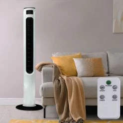 V-TAC Ventilateur De Support De Tour De Maison Intelligente Télécommande Ventilateur De Colonne De Colonne De Commande Vocale LEISE VTAC 7927 -V-TAC Soldes 19496880 3