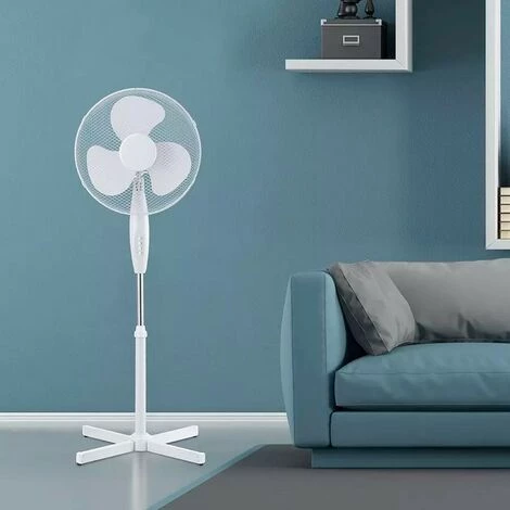 V-TAC Ventilateur Sur Pied Blanc 40W 3 Vitesses Oscilation 2 V-TAC Ventilateur Sur Pied Blanc 40W 3 Vitesses Oscilation – Image 2