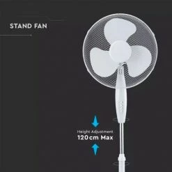 V-TAC Ventilateur Sur Pied Blanc 40W 3 Vitesses Oscilation 7 V-TAC Ventilateur Sur Pied Blanc 40W 3 Vitesses Oscilation -V-TAC Soldes 19868219 3