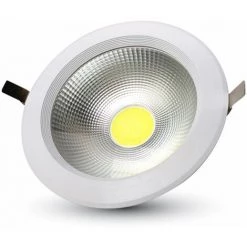 Spot LED Encastrable 10W Rond Blanc Vt-2610 Fs - Blanc Neutre - 4000k - 120 Deg V-TAC