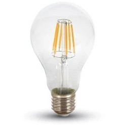 V-TAC Ampoule LED E27 8W Filament Blanc Chaud 2700K