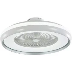 Plafonnier LED Plafonnier Télécommande Lampe Lumière Du Jour Ventilateur 3 Vitesses Blanc-gris V-Tac 7935