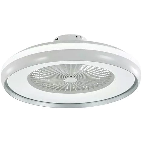 Plafonnier LED Plafonnier Télécommande Lampe Lumière Du Jour Ventilateur 3 Vitesses Blanc-gris V-Tac 7935 1 Plafonnier LED Plafonnier Télécommande Lampe Lumière Du Jour Ventilateur 3 Vitesses Blanc-gris V-Tac 7935