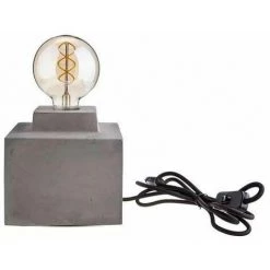 V-TAC VT-7160 Lampe De Table Design En Béton Carré Support 1xE27 - Sku 3851