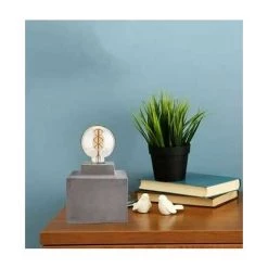 V-TAC VT-7160 Lampe De Table Design En Béton Carré Support 1xE27 - Sku 3851 -V-TAC Soldes 24171145 3