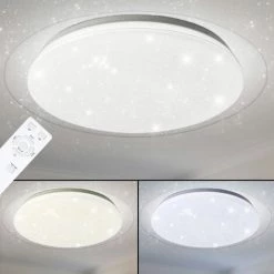 Plafonnier LED Effet étoile DIMMABLE Lumière Du Jour REMOTE CONTROL Lampe V-TAC 14741 -V-TAC Soldes 24653827 5