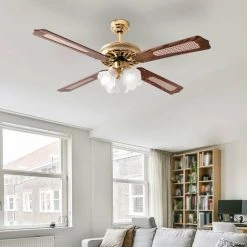 V-TAC Ventilateur De Plafond Refroidisseur Interrupteur à Tirette Lampe En Verre Anti Moustique Ventilateur à 3 Vitesses VTAC 7921 -V-TAC Soldes 27120050 5