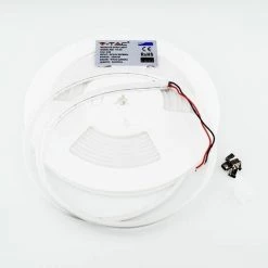 V-TAC VT-55 Led Néon Flex Striplight 10W/M Chip Samsung SMD2835 5M 12V Blanc Neutre 4000K IP65 - Sku 327