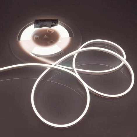 V-TAC VT-55 Led Néon Flex Striplight 10W/M Chip Samsung SMD2835 5M 12V Blanc Neutre 4000K IP65 - Sku 327 4 V-TAC VT-55 Led Néon Flex Striplight 10W/M Chip Samsung SMD2835 5M 12V Blanc Neutre 4000K IP65 - Sku 327 – Image 4