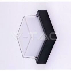 V-tac Square Black Led Ceiling Light 12w Ip65 4000k Vt-828 8544