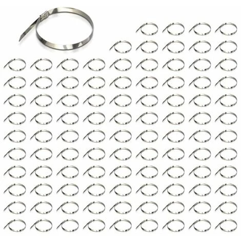 Lot De 100 Colliers De Serrage Acier Inoxydable 4.6x200mm Fs V-TAC 1 Lot De 100 Colliers De Serrage Acier Inoxydable 4.6x200mm Fs V-TAC