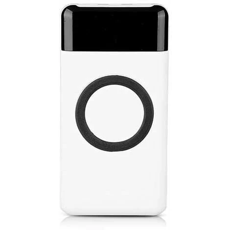 V-TAC VT-3521 Power Bank Wireless Charger 10.000mah 2 Sorties Micro USB 2A Corps ABS Blanc - Sku 8906 1 V-TAC VT-3521 Power Bank Wireless Charger 10.000mah 2 Sorties Micro USB 2A Corps ABS Blanc - Sku 8906