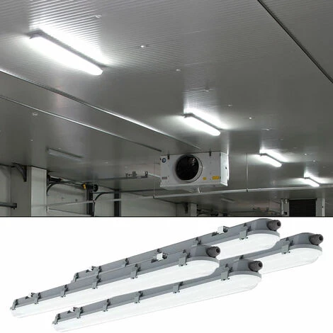 V-TAC Plafonnier LED Lampe De Baignoire Longueur 120cm 4000 Kelvin, 4320 Lumens Lumière De Pièce Humide Et Humide Adaptée Au Garage, Sous-sol, Atelier Automobile, Hall, Entrepôt, Bureau, Industrie VTAC 20207 4 V-TAC Plafonnier LED Lampe De Baignoire Longueur 120cm 4000 Kelvin, 4320 Lumens Lumière De Pièce Humide Et Humide Adaptée Au Garage, Sous-sol, Atelier Automobile, Hall, Entrepôt, Bureau, Industrie VTAC 20207 – Image 4