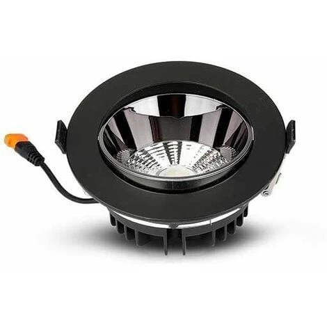 V-TAC PRO VT-2-13 Spot Led 10W Cob Réflecteur Chip Samsung Encastrable Réglable Noir Rond 4000K + Driver - SKU 20052 1 V-TAC PRO VT-2-13 Spot Led 10W Cob Réflecteur Chip Samsung Encastrable Réglable Noir Rond 4000K + Driver - SKU 20052