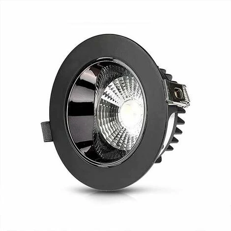 V-TAC PRO VT-2-13 Spot Led 10W Cob Réflecteur Chip Samsung Encastrable Réglable Noir Rond 4000K + Driver - SKU 20052 4 V-TAC PRO VT-2-13 Spot Led 10W Cob Réflecteur Chip Samsung Encastrable Réglable Noir Rond 4000K + Driver - SKU 20052 – Image 4