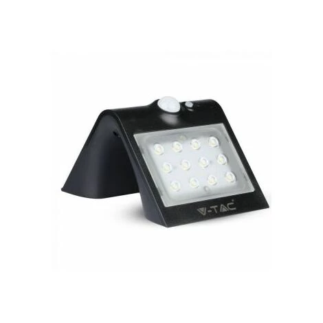 Applique Murale Extérieure LED Solaire 1,5W Ip65 Noire Vt-767-2 - Blanc Neutre - 4000k V-TAC 2 Applique Murale Extérieure LED Solaire 1,5W Ip65 Noire Vt-767-2 - Blanc Neutre - 4000k V-TAC – Image 2