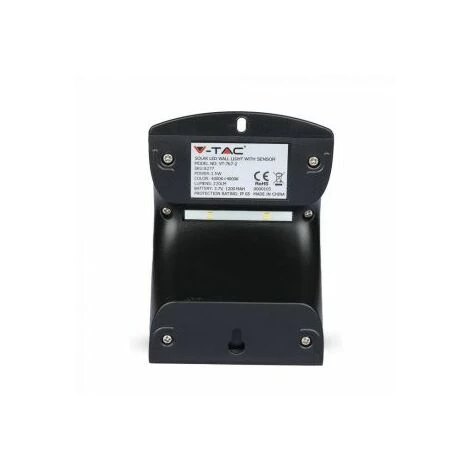 Applique Murale Extérieure LED Solaire 1,5W Ip65 Noire Vt-767-2 - Blanc Neutre - 4000k V-TAC 5 Applique Murale Extérieure LED Solaire 1,5W Ip65 Noire Vt-767-2 - Blanc Neutre - 4000k V-TAC – Image 5